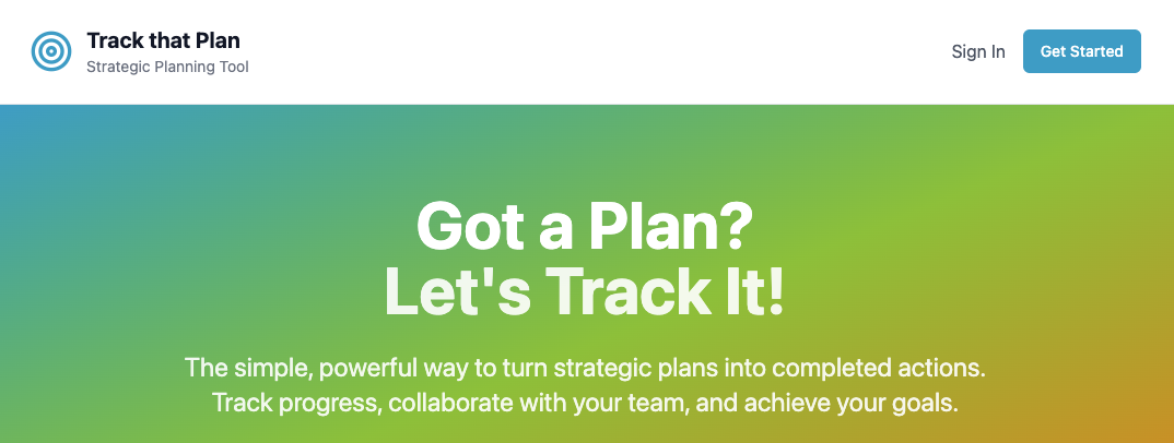 Track that Plan